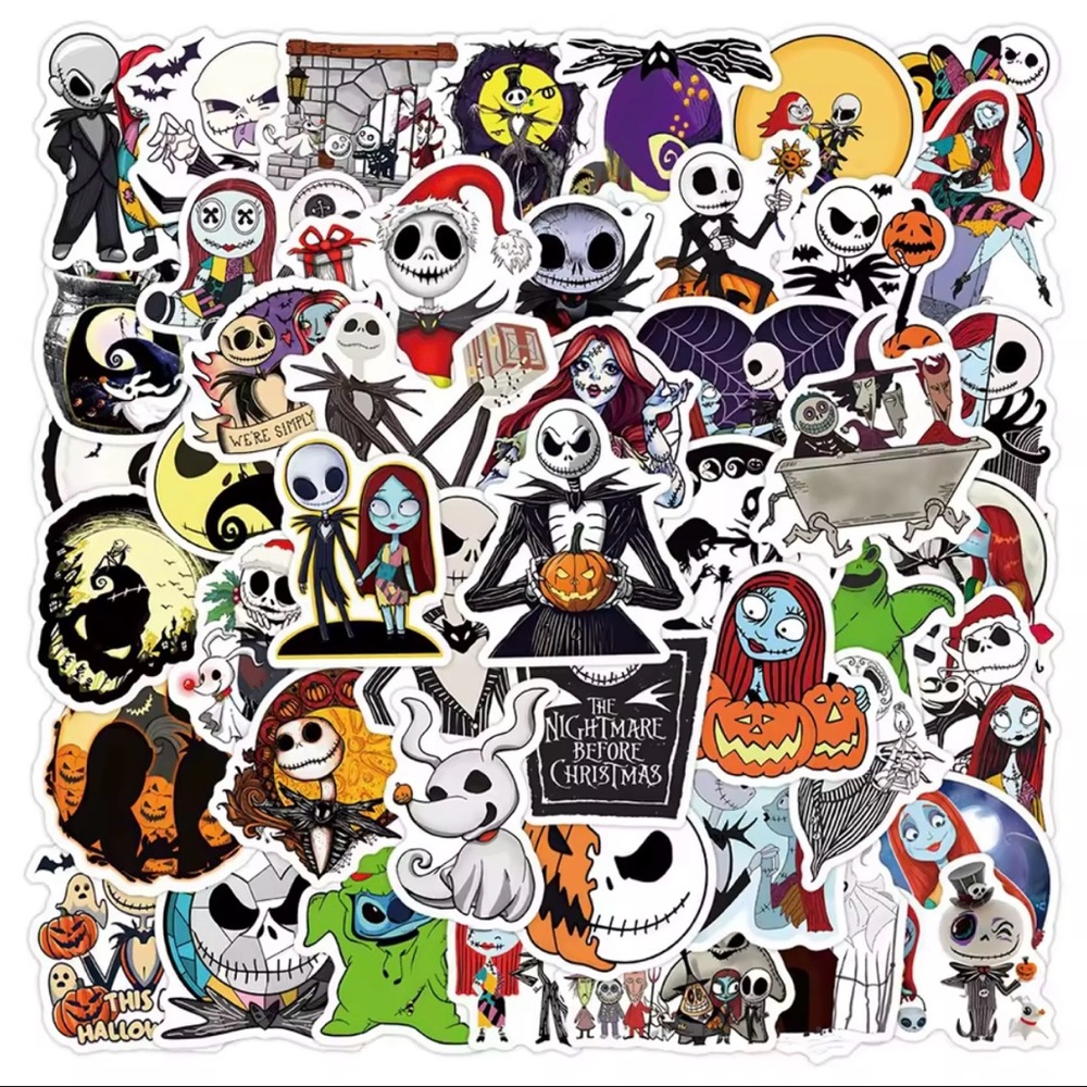 60 Nightmare Before Christmas Stickers